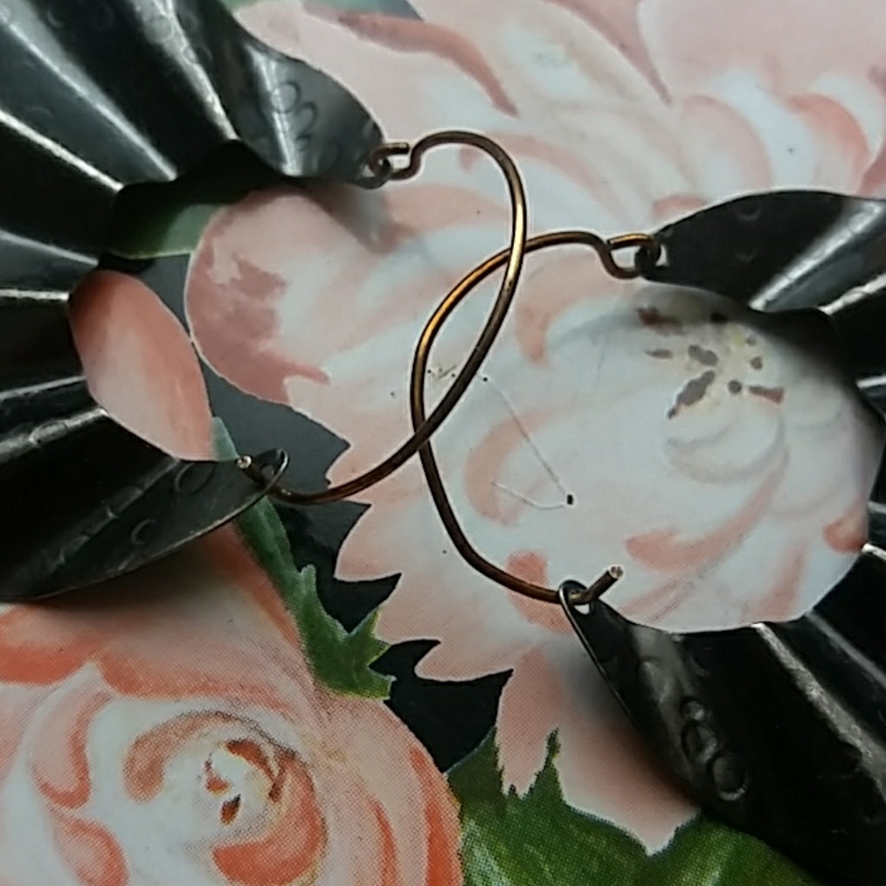 Anthropologie brassy Earrings - Picture 3 of 5